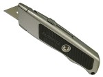 A Faithfull retractable tape measure with a blade, a rubberised case, and a belt clip, for general site measurement.