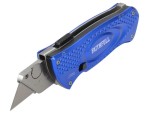 A cutting knife with a steel blade and an ergonomic handle, for general site and workshop use.