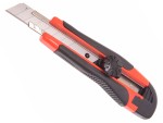 A Faithfull 18m retractable tape measure with a 18mm-wide blade, a rubberised case, and a belt clip, for general site measurement.