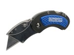A cutting knife with a steel blade and an ergonomic handle, for general site and workshop use.
