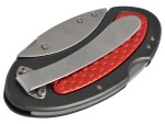 A cutting knife with a steel blade and an ergonomic handle, for general site and workshop use.