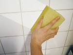 A bag or tub of Faithfull ready-mixed mortar or cement, for bonding and pointing masonry and block work.