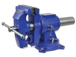 A Faithfull clamp with an adjustable jaw and a screw-tightening mechanism, for holding workpieces in position during cutting, drilling, or bonding.