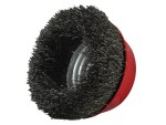 A brush with natural or synthetic bristles and an ergonomic handle, for applying coatings or cleaning surfaces.
