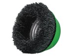 A brush with natural or synthetic bristles and an ergonomic handle, for applying coatings or cleaning surfaces.