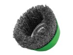 A brush with natural or synthetic bristles and an ergonomic handle, for applying coatings or cleaning surfaces.
