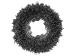 A brush with natural or synthetic bristles and an ergonomic handle, for applying coatings or cleaning surfaces.