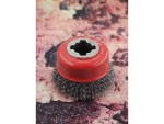 A brush with natural or synthetic bristles and an ergonomic handle, for applying coatings or cleaning surfaces.
