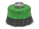 A brush with natural or synthetic bristles and an ergonomic handle, for applying coatings or cleaning surfaces.