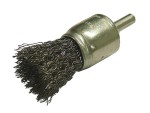 A brush with natural or synthetic bristles and an ergonomic handle, for applying coatings or cleaning surfaces.