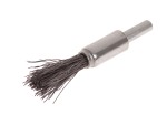 A brush with natural or synthetic bristles and an ergonomic handle, for applying coatings or cleaning surfaces.