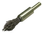 A brush with natural or synthetic bristles and an ergonomic handle, for applying coatings or cleaning surfaces.