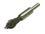 A brush with natural or synthetic bristles and an ergonomic handle, for applying coatings or cleaning surfaces.