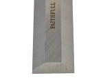 A bevel-edge wood chisel with a hardened steel blade and a polymer or wooden handle, for paring and chopping joints in timber.