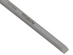 A bevel-edge wood chisel with a hardened steel blade and a polymer or wooden handle, for paring and chopping joints in timber.