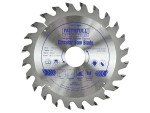 A Faithfull cordless circular saw with a motor, an adjustable bevel plate, and a blade guard, for ripping and cross-cutting timber.