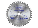 A Faithfull cordless circular saw with a motor, an adjustable bevel plate, and a blade guard, for ripping and cross-cutting timber.