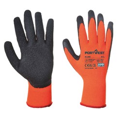 A product photo of Portwest Cold Protection Gloves in Orange